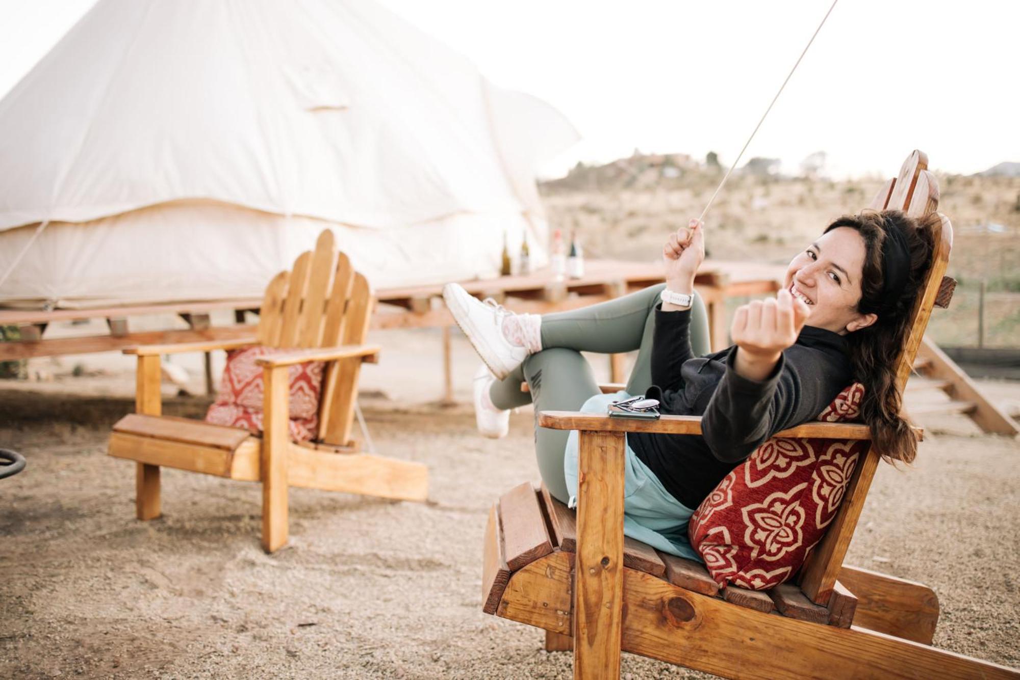 ואלה דה גוואדלופה Lago Valle Wine Glamping מראה חיצוני תמונה